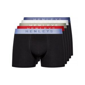 Henleys Mens Blackiris Boxer Shorts (Pack of 5) / Black